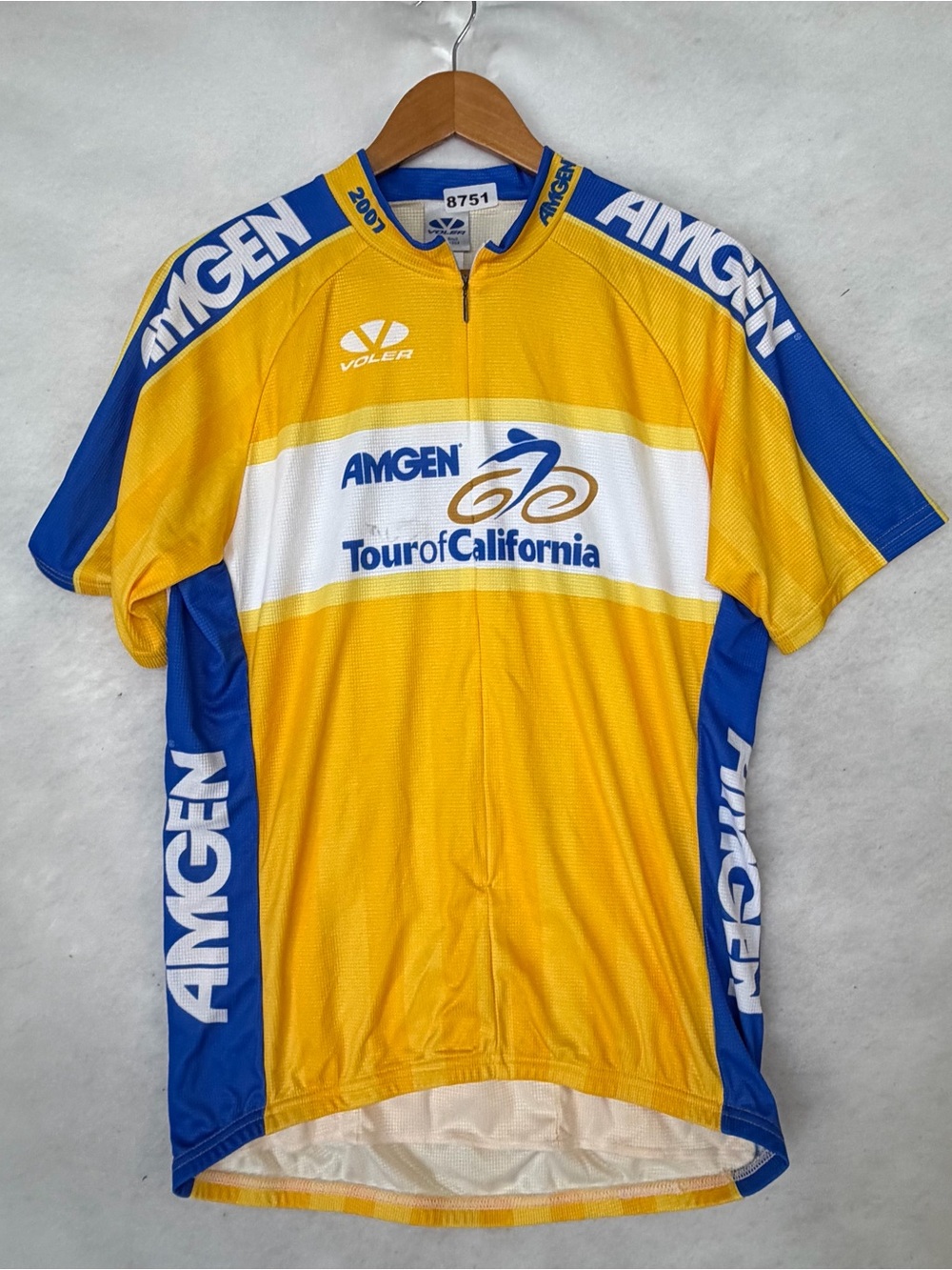 VOLER AMGEN 2007 Tour of California Cycling Jersey Mens XL Made In USA 8751